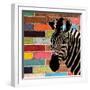 Brick Wall Zebra-Piper Ballantyne-Framed Art Print