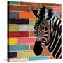 Brick Wall Zebra-Piper Ballantyne-Stretched Canvas