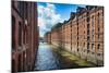 Brick Warehouses Of Speicherstadt, Hamburg-George Oze-Mounted Photographic Print