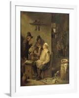 Bricklayer Smoking a Pipe, 1630-60-David Teniers-Framed Art Print