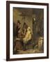 Bricklayer Smoking a Pipe, 1630-60-David Teniers-Framed Art Print