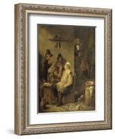 Bricklayer Smoking a Pipe, 1630-60-David Teniers-Framed Art Print