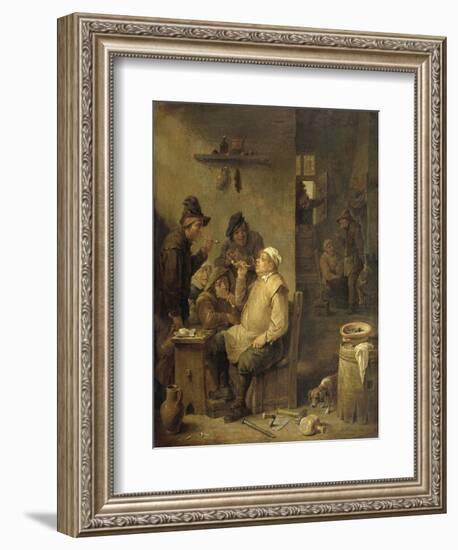 Bricklayer Smoking a Pipe, 1630-60-David Teniers-Framed Art Print