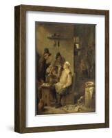 Bricklayer Smoking a Pipe, 1630-60-David Teniers-Framed Art Print