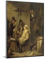 Bricklayer Smoking a Pipe, 1630-60-David Teniers-Mounted Art Print