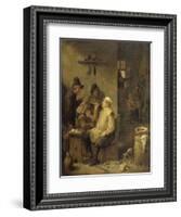 Bricklayer Smoking a Pipe, 1630-60-David Teniers-Framed Art Print