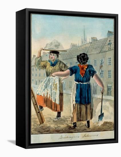 Bricklayers' Labourers-null-Framed Stretched Canvas