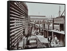Brickworks, Nine Elms Lane, Battersea, London, August 1906-null-Framed Stretched Canvas