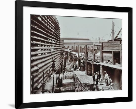 Brickworks, Nine Elms Lane, Battersea, London, August 1906-null-Framed Photographic Print
