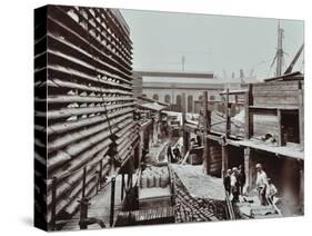 Brickworks, Nine Elms Lane, Battersea, London, August 1906-null-Stretched Canvas