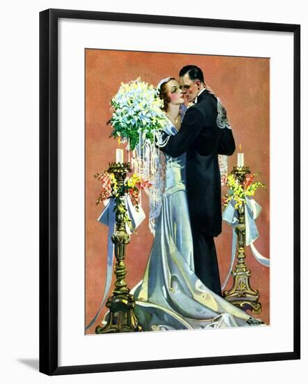 "Bridal Couple Dancing,"June 6, 1931-Elbert Mcgran Jackson-Framed Giclee Print