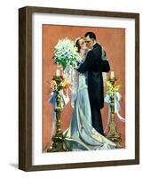 "Bridal Couple Dancing,"June 6, 1931-Elbert Mcgran Jackson-Framed Giclee Print