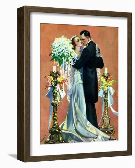 "Bridal Couple Dancing,"June 6, 1931-Elbert Mcgran Jackson-Framed Giclee Print