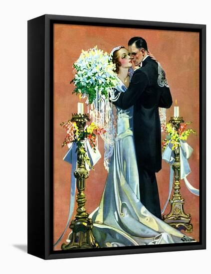 "Bridal Couple Dancing,"June 6, 1931-Elbert Mcgran Jackson-Framed Stretched Canvas