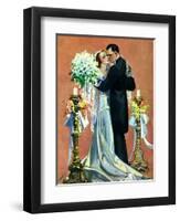 "Bridal Couple Dancing,"June 6, 1931-Elbert Mcgran Jackson-Framed Premium Giclee Print