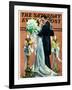 "Bridal Couple Dancing," Saturday Evening Post Cover, June 6, 1931-Elbert Mcgran Jackson-Framed Giclee Print