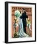 "Bridal Couple Dancing," Saturday Evening Post Cover, June 6, 1931-Elbert Mcgran Jackson-Framed Premium Giclee Print