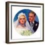 "Bridal Couple,"June 2, 1934-Bradshaw Crandall-Framed Giclee Print