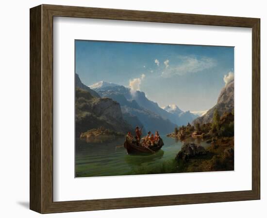 Bridal Journey in Hardanger-Hans Gude-Framed Giclee Print