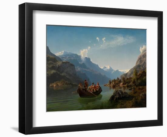 Bridal Journey in Hardanger-Hans Gude-Framed Giclee Print