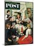 "Bridal Shower" Saturday Evening Post Cover, February 26, 1955-Stevan Dohanos-Mounted Giclee Print