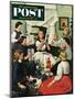 "Bridal Shower" Saturday Evening Post Cover, February 26, 1955-Stevan Dohanos-Mounted Giclee Print