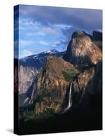 Bridal Veil Falls and Cathedral Rocks, Yosemite National Park, California, USA-Adam Jones-Stretched Canvas