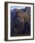 Bridal Veil Falls and Half Dome Peak in Yosemite Valley, Yosemite National Park, California, USA-Kober Christian-Framed Photographic Print