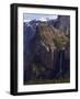 Bridal Veil Falls and Half Dome Peak in Yosemite Valley, Yosemite National Park, California, USA-Kober Christian-Framed Photographic Print