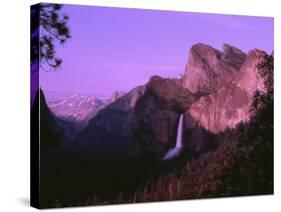 Bridal Veil Falls at Dusk-Mick Roessler-Stretched Canvas