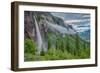 Bridal Veil Falls Iand Fog, Uncomphagre National Forest, Colorado, San Juan Mou-Tom Till-Framed Photographic Print