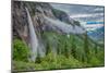 Bridal Veil Falls Iand Fog, Uncomphagre National Forest, Colorado, San Juan Mou-Tom Till-Mounted Photographic Print