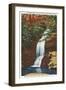 Bridal Veil Falls, Linville, North Carolina-null-Framed Art Print