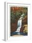 Bridal Veil Falls, Linville, North Carolina-null-Framed Art Print