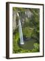 Bridal Veil Falls, Near Raglan, Waikato, North Island, New Zealand-David Wall-Framed Photographic Print