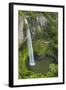 Bridal Veil Falls, Near Raglan, Waikato, North Island, New Zealand-David Wall-Framed Photographic Print