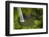 Bridal Veil Falls, Near Raglan, Waikato, North Island, New Zealand-David Wall-Framed Photographic Print