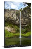 Bridal Veil Falls, Near Raglan, Waikato, North Island, New Zealand-David Wall-Stretched Canvas