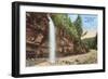 Bridal Veil Falls, Western North Carolina-null-Framed Art Print