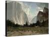 Bridal Veil Falls, Yosemite, C.1870-84-Thomas Hill-Stretched Canvas