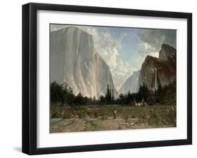 Bridal Veil Falls, Yosemite, C.1870-84-Thomas Hill-Framed Giclee Print