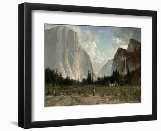 Bridal Veil Falls, Yosemite, C.1870-84-Thomas Hill-Framed Giclee Print