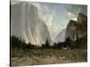 Bridal Veil Falls, Yosemite, C.1870-84-Thomas Hill-Stretched Canvas