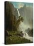 Bridal Veil Falls, Yosemite, c.1871-1873-Albert Bierstadt-Stretched Canvas