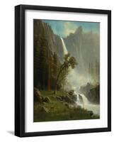 Bridal Veil Falls, Yosemite, c.1871-1873-Albert Bierstadt-Framed Giclee Print