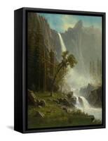 Bridal Veil Falls, Yosemite, c.1871-1873-Albert Bierstadt-Framed Stretched Canvas