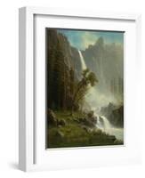 Bridal Veil Falls, Yosemite, c.1871-1873-Albert Bierstadt-Framed Giclee Print