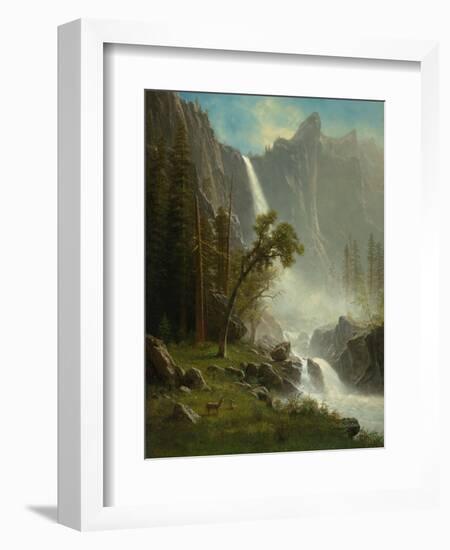 Bridal Veil Falls, Yosemite, c.1871-1873-Albert Bierstadt-Framed Giclee Print