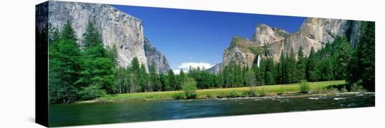 Bridal Veil Falls, Yosemite National Park, California, USA-null-Stretched Canvas