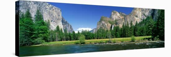 Bridal Veil Falls, Yosemite National Park, California, USA-null-Stretched Canvas